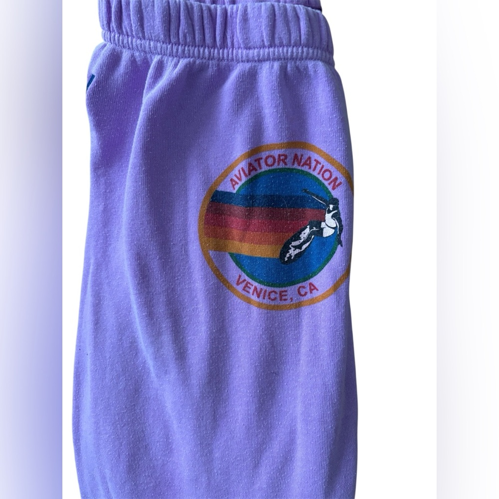 Aviaton Nation Neon Purple Sweatpants